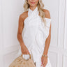 Sunshine and Smiles Ruffle Mini Dress in White Image - 1