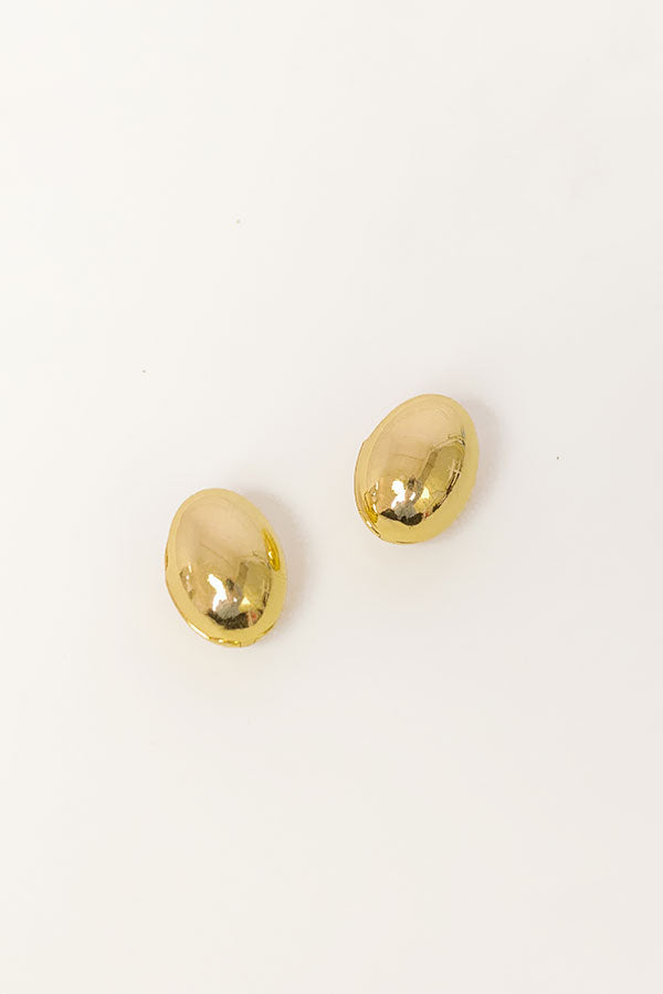 Golden Glow Huggie Earrings