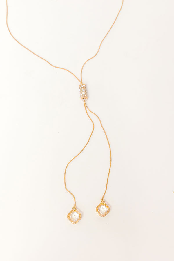 Elite Elegance Lariat Necklace Image - 1