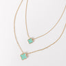 Final Touch Layered Necklace in Mint Image - 1