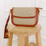 Vacay Ready Woven Crossbody in Maple Image - 1