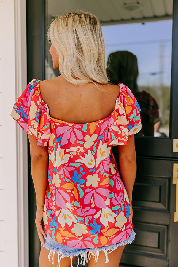 Happy Days Floral Shift Top Image - 3