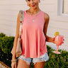 Simply Sweet Shift Top in Coral Image - 1