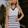 Sail With Me Ribbed Mini Dress in Navy Image - 1