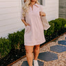 Casual Outing Mini Dress in Blush Curves Image - 1