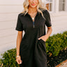 Casual Outing Mini Dress in Black Image - 1