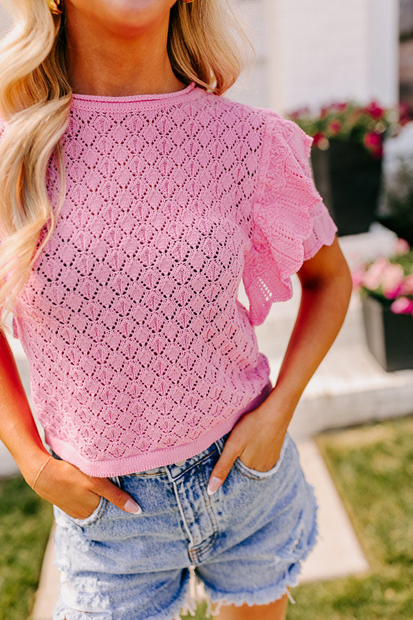 Sweet Tea Sippin Knit Top Image - 5