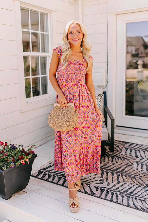 Savannah Estate Smocked Maxi Dress Image - 3