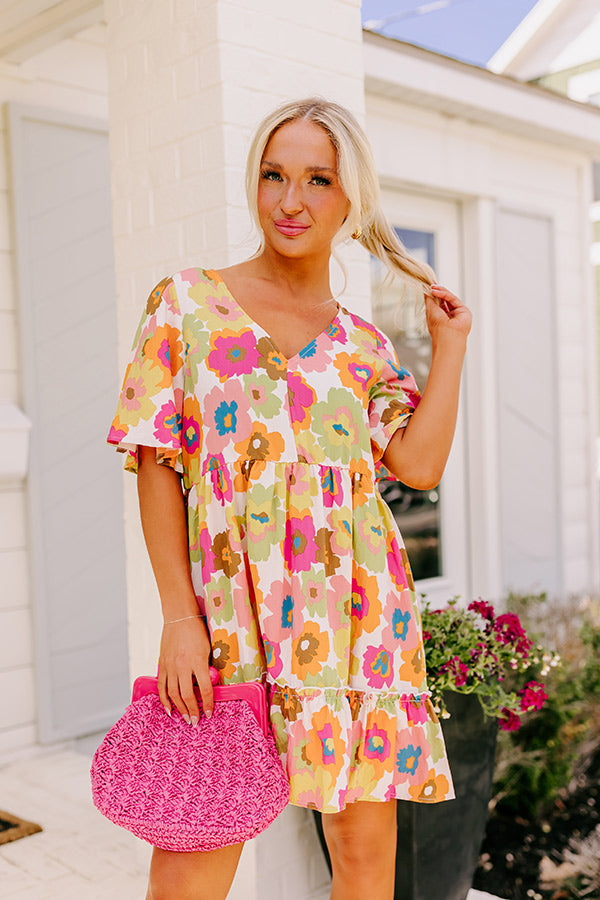 Oh Happy Days Floral Mini Dress Image - 2