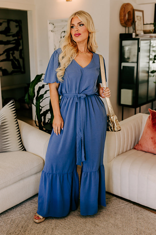 Girl On The Go Jumpsuit in Riverside Curves