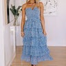 Moonlit Garden Tiered Maxi Dress Image - 1