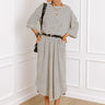 Beach Day Terry Cloth Stripe Maxi in Cream Image - 1