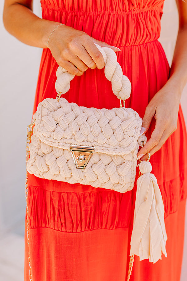Montego Woven Purse in Champagne