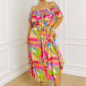 Antigua Vacay Pleated Midi Curves Image - 1