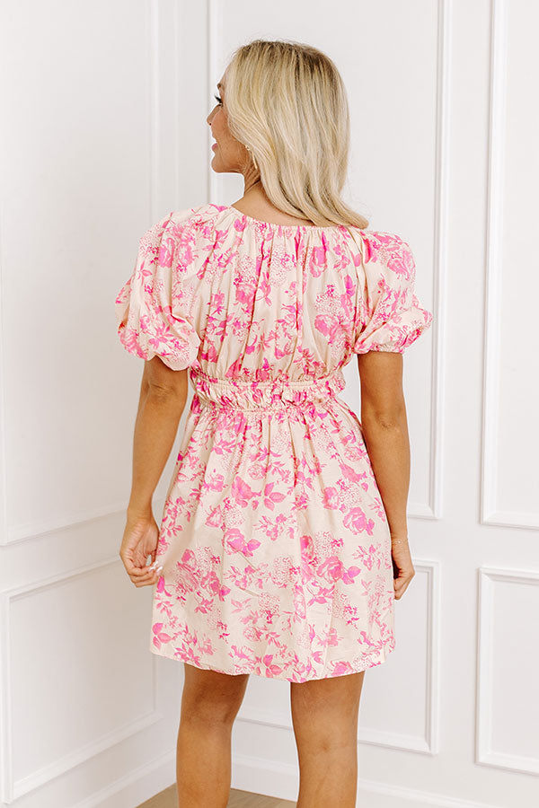 Loving Glance Floral Mini Dress Image - 4
