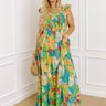 Life In The Tropics Smocked Maxi Dress Curves Image - 1