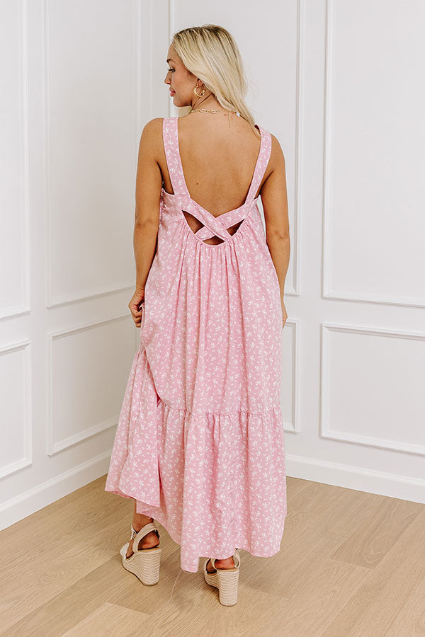 Casual Convo Floral Maxi Dress in Pink Image - 3