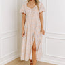 Whimsical Daydream Floral Midi in Iced Latte Image - 1