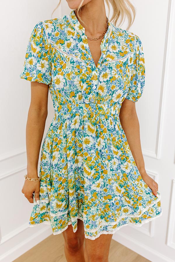 Nashville Brunch Floral Mini Dress Image - 3