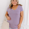 Casual Convo Shift Tee in Lavender Curves Image - 1