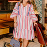 Costa Maya Brunch Stripe Mini Dress Curves Image - 1