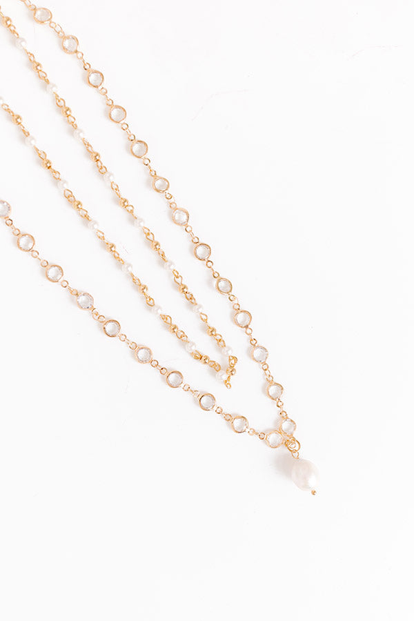 Oceanside Bliss Layered Necklace in Gold
