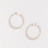 Coastal Breeze Pearl Hoop Earrings Image - 1