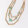 Cherished Moment Layered Necklace in Mint Image - 1