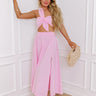 Sunshine Chic High Waist Skirt in Pink Image - 1