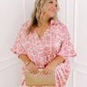 Martinis and Chit Chat Satin Top in Blush Curves Image - 1