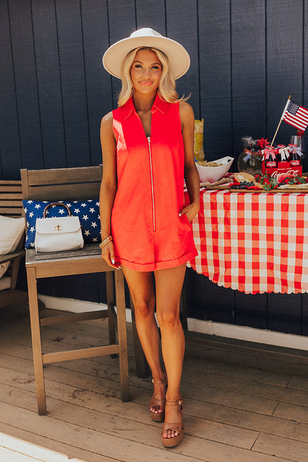 Lake Days Denim Romper Image - 1