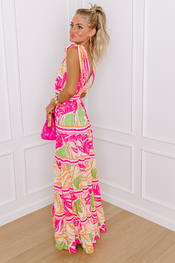 Bahama Bound Floral Maxi Dress Image - 4