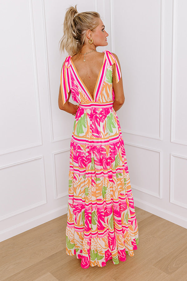Bahama Bound Floral Maxi Dress Image - 2