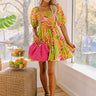 Key Lime Cutie Smocked Mini Dress Image - 1