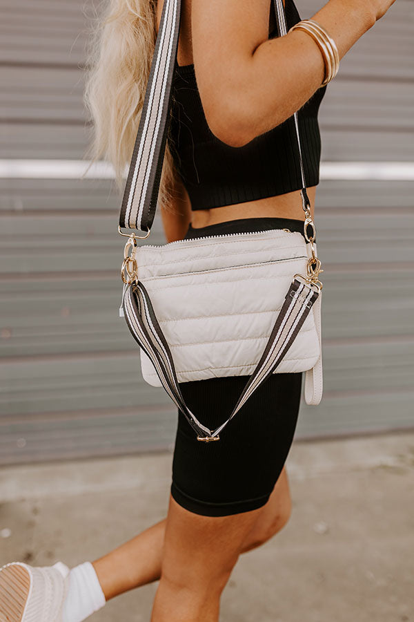 City Dream Quilted Crossbody in Cream Image - 3