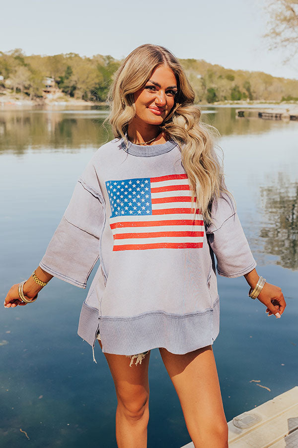 American Dream Vintage Wash Sweatshirt Image - 3