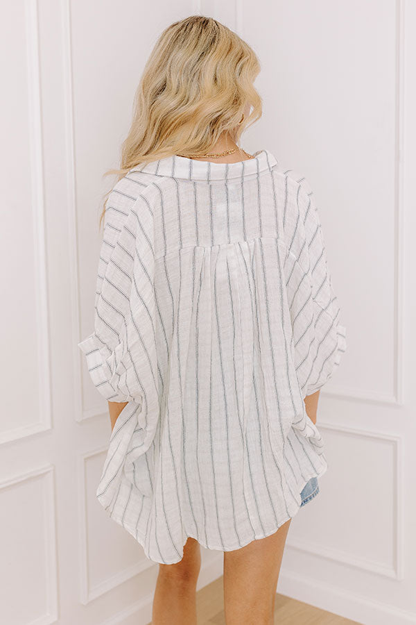 REFINED BREEZE BUTTON-UP TOP main image 0
