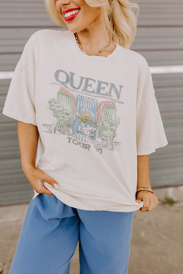 Queen 1980 Tour Graphic Tee Curves Image - 3