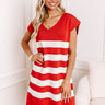 Country Club Ready Knit Dress in Red Image - 1