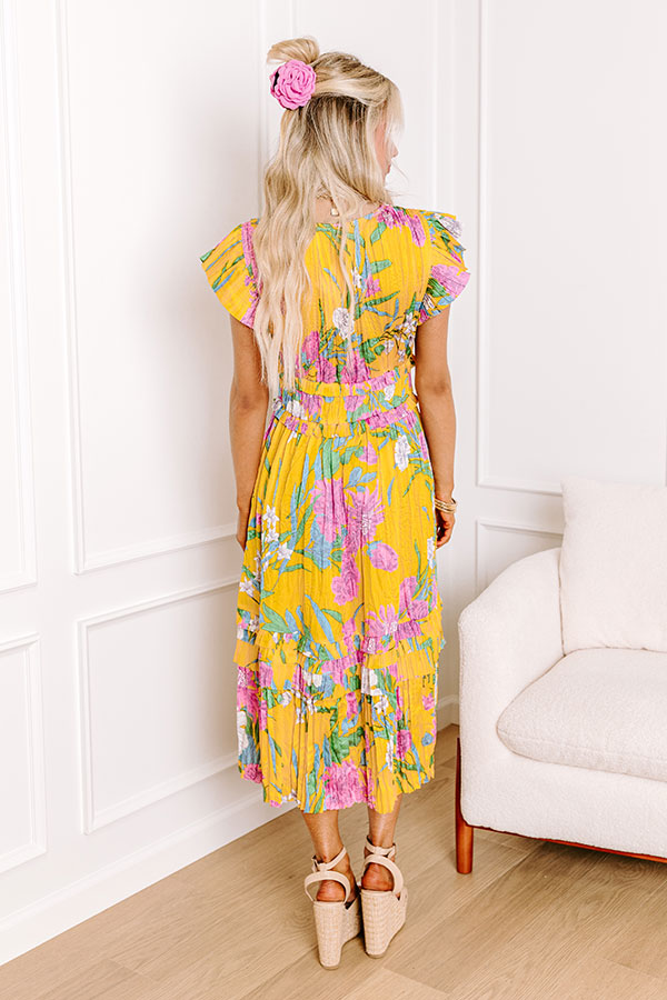 Date Night In Madrid Floral Midi Image - 5