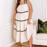 Patio Party Tiered Midi in French Vanilla Curves Image - 1