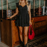 Find Me On The Dance Floor Ruffle Romper in Black Image - 1