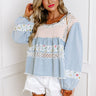 Boho Feeling Chambray Babydoll Top Image - 1