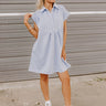 Downtown Dallas Mini Dress in Sky Blue Image - 1