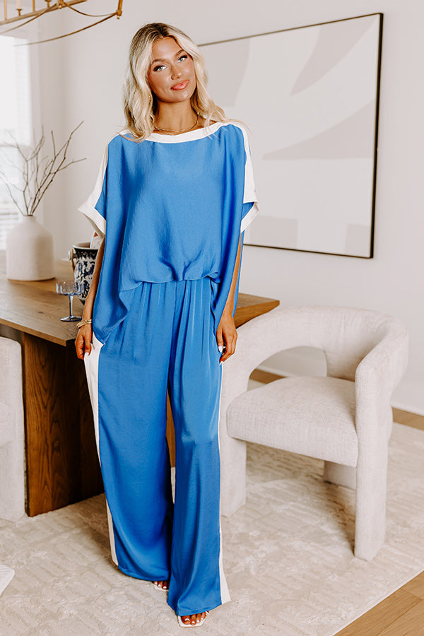 Brooklyn Babe Shift Top in Ocean Blue Image - 2