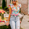 Feeling Chic Floral Peplum Top Image - 1