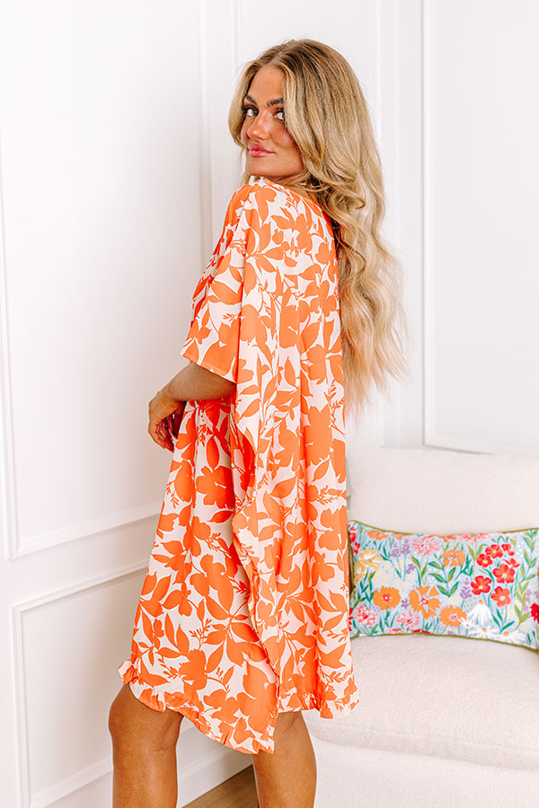 Coastline Stroll Floral Shift Dress Image - 3