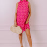 Champagne Toast Crochet Mini Dress in Pink Image - 1