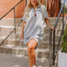 Casual Meetup Mini Dress in Airy Blue Curves Image - 1