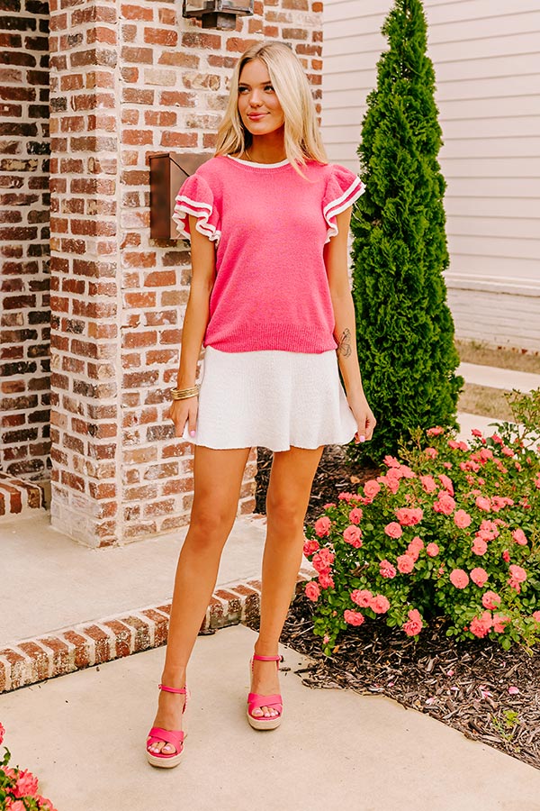 Sweet Charmer Knit Top in Bubblegum Pink Image - 2